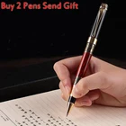 Лидер продаж, классический дизайн, Hero, роза, дерево, металл, искусственная кожа, роскошная ручка для письма в деловом стиле, купить 2 ручки, отправить подарок