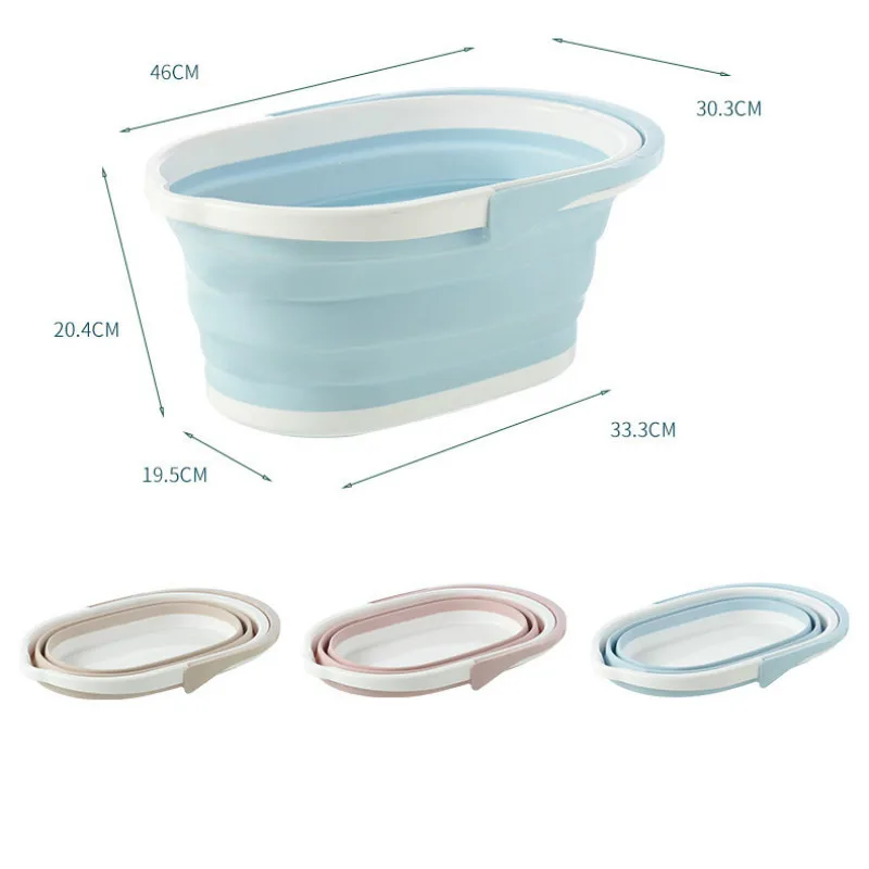 

Foldable Baby Bath Tub Baby Shower Bathtub Folding Non-Slip Cat Dog Bathtub For Newborn Infant Baby Shower Adjustable Portable