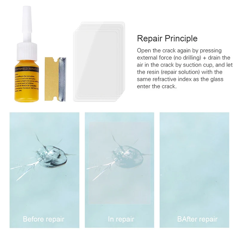 

Car Glass Repair Fluid Kit Windshield Repair Tool Window Glass Crack Repair Tool Windshield Scratch Crack Repair Car Repair Tool