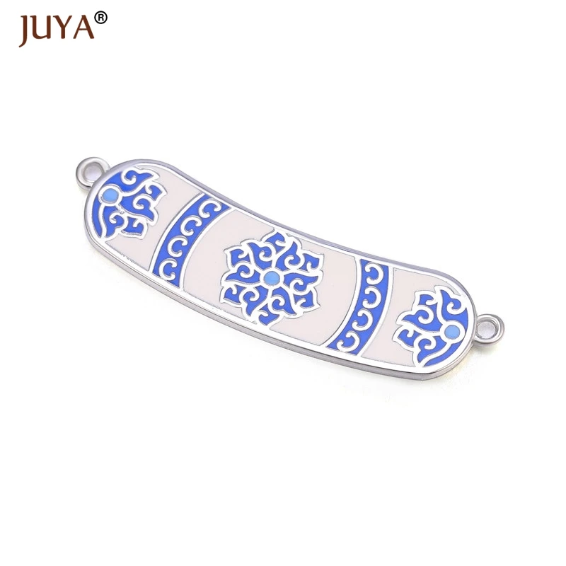 As Picture Juya новейший высококачественный медный металл с цветной эмалью дизайн очаровательные соединители аксессуары для самостоятельного изготовления ювелирных изделий ремесло - Цвет: As Picture