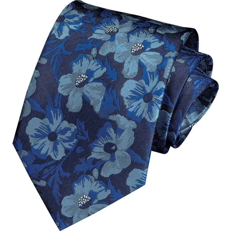 

Tie Men's Formal Business 8cm Paisley Cashew Flower High-grade Banquet Wedding Accessories Trendy Red Blue Flower Necktie Gifts