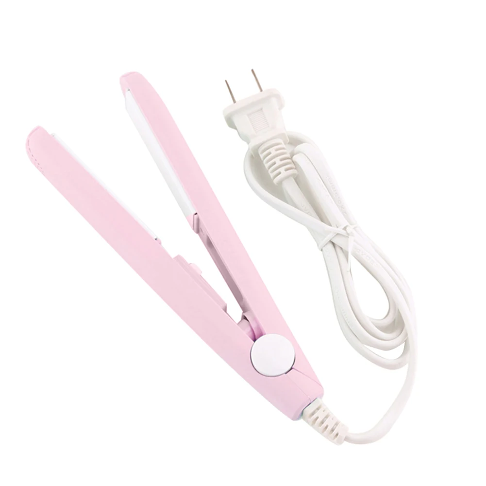 

Professional Mini Hair straightener Negative Ion Heating Ceramic Plate Flat Iron 2 in 1 Hair Straightener Curler High Quality