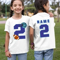children t shirt customized name t shirts basketball kids tees baby birthday tshirt your own design boy girls clothes number 6t