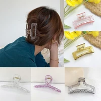 cygjfc 20 styles transparent hair clips chic geometric hair claws woman korean hair accessories barrettes hairgrip crab ornament