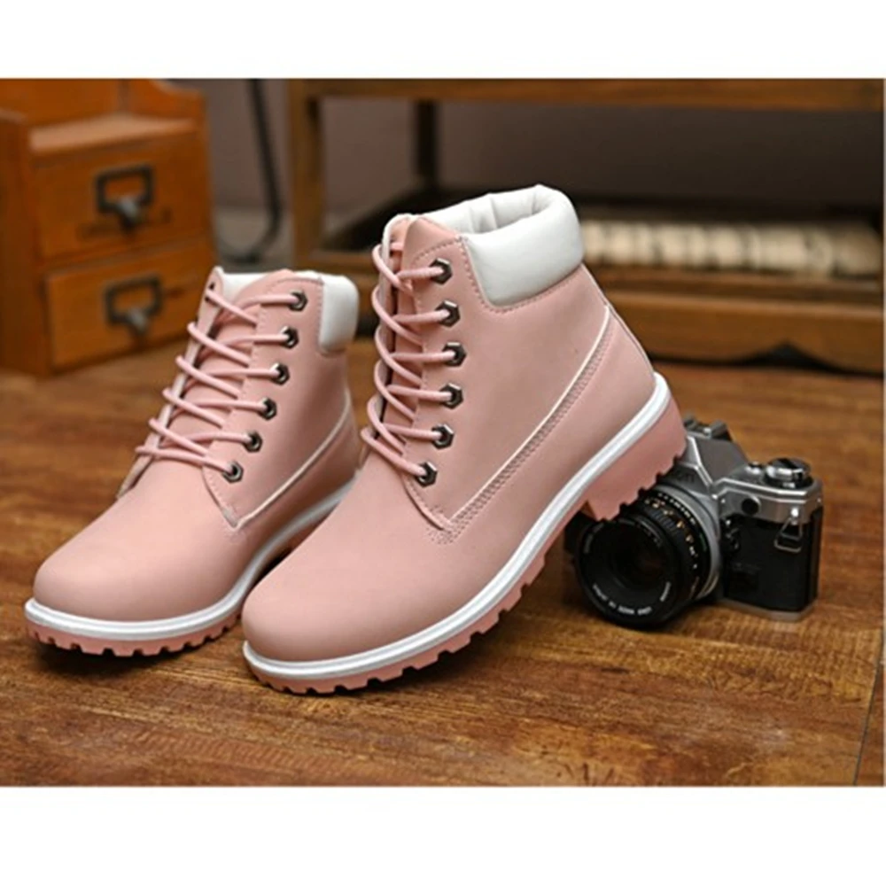 

New Winter Women Ankle Snow Boot Leather Fur Wedges Warm Plush Rubber Platform Lace Up Sexy Punk Black Ladies Shoes Botas Mujer