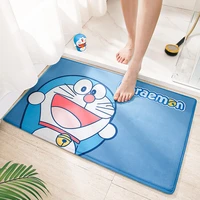 bathroom mat set authentic doraemon toilet non slip mat household water absorbable bathroom mat fleece doormat bedroom mat