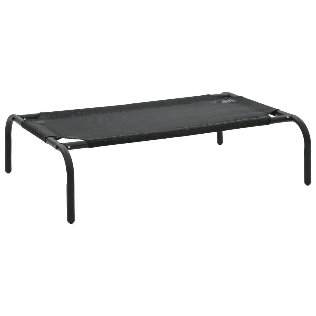 

Elevated Dog Bed Black S Textilene