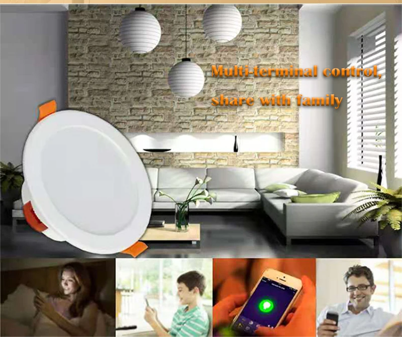 

RGBCW Led Recessed Ceiling Light Voice Control Work With Alexa Google Home Smart Home EWeLink Zigbee 3.0 Smart Downlight