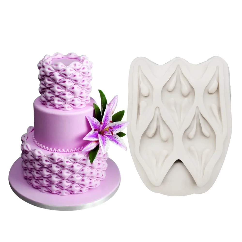 

Protruding Cloud Lace Resin Silicone Mold Cake Chocolate Mousse Dessert Bread Fondant Mold Kitchen Baking Decoration Tool AD1066