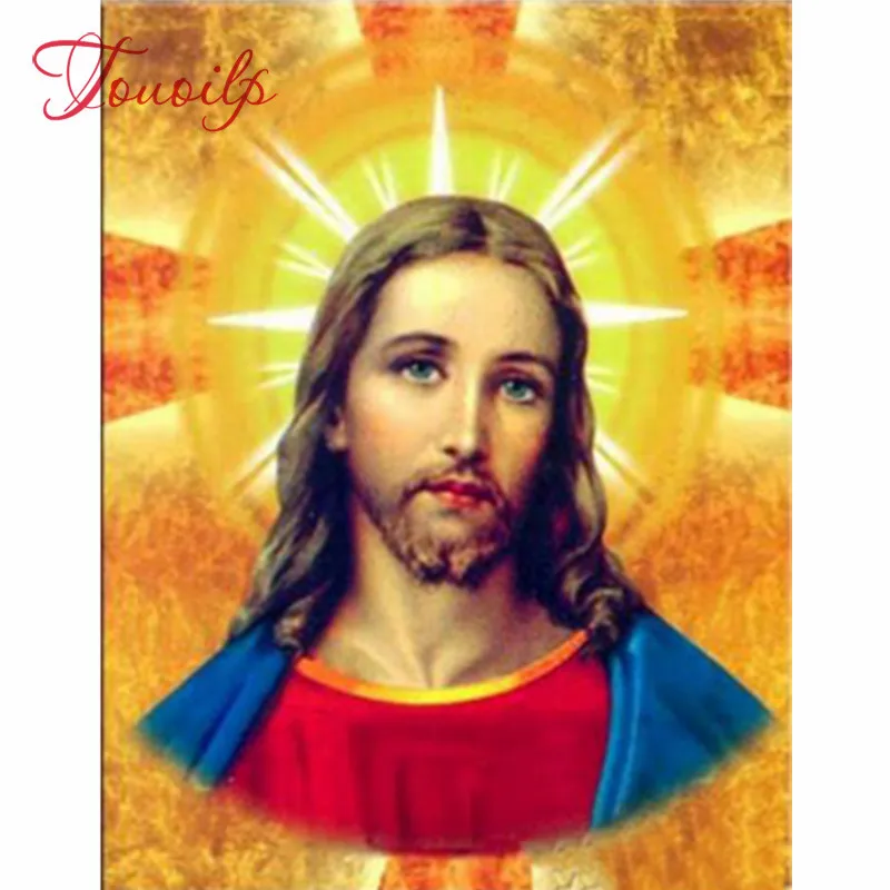 Иисус алмазная живопись 5D DIY ручной работы картина Стразы Религия вышивки