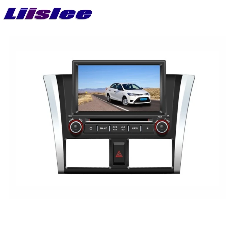 Для Toyota Yaris / Sedan LiisLee Автомобильный мультимедийный ТВ DVD GPS аудио стерео Hi Fi радио