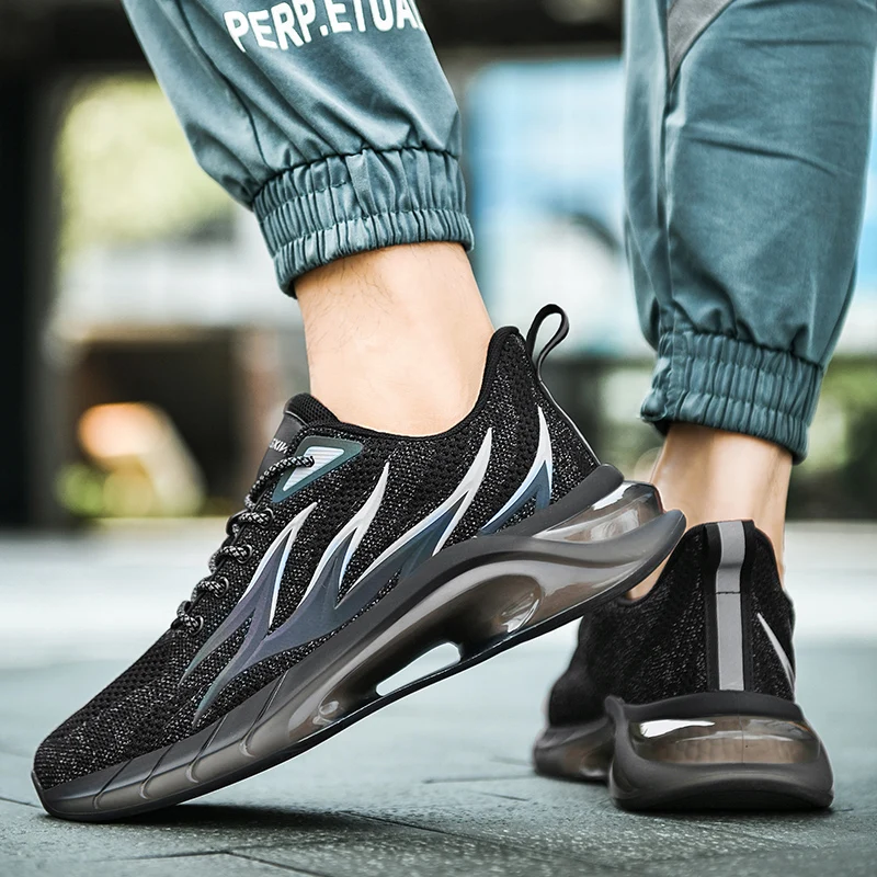 

Мужские кроссовки для бега, дышащие кроссовки со светоотражающим эффектом