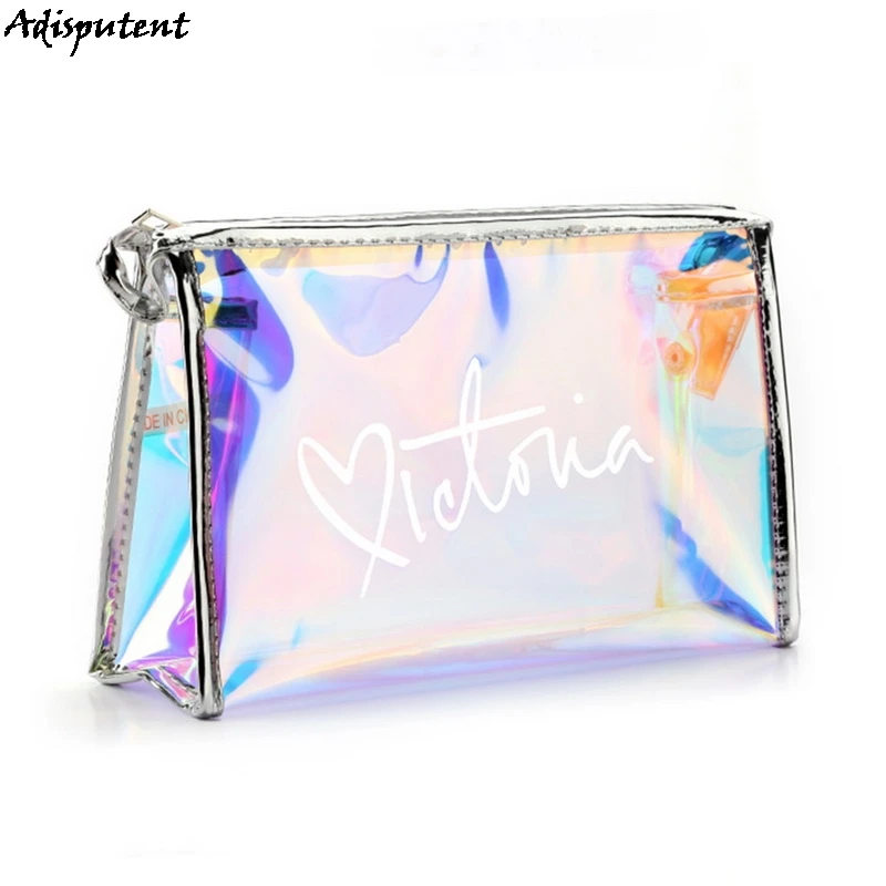 Модная женская цветная косметичка сумка для хранения laser 2020 Новая прозрачная