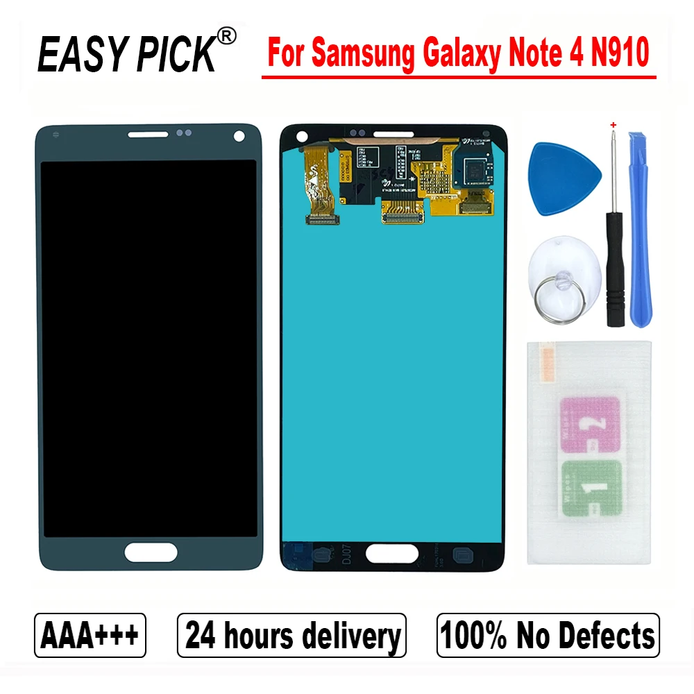 ЖК дисплей 5 7 дюйма для Samsung Galaxy Note 4 N910 N910A N910F N910H с сенсорным экраном и