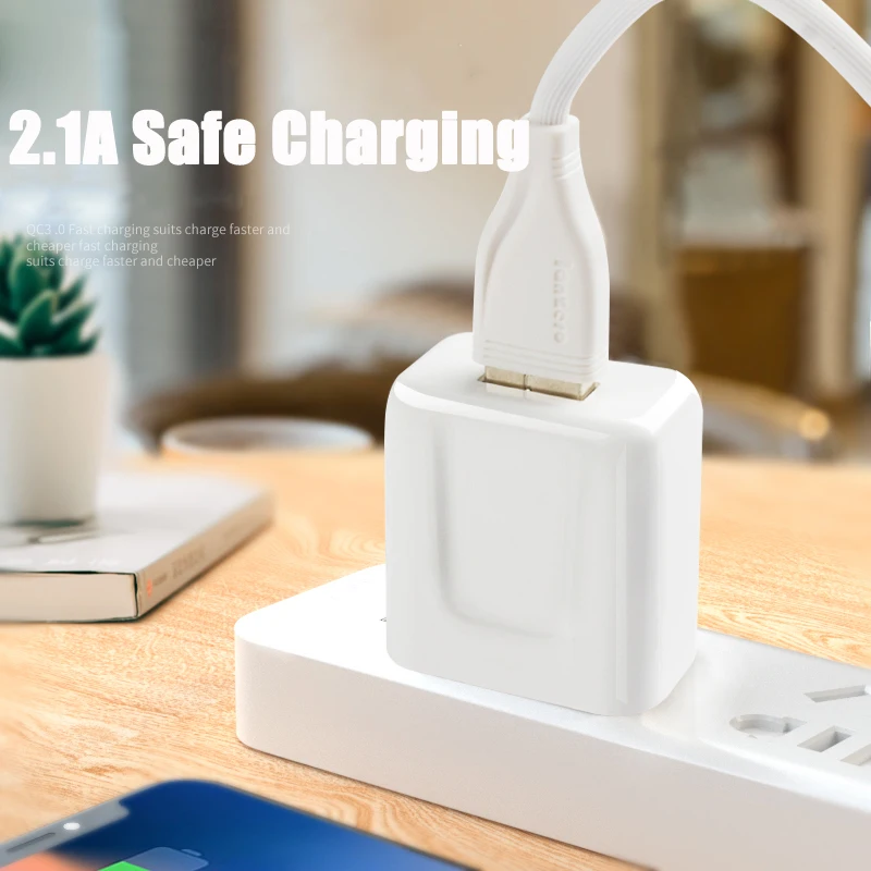 Адаптивный кабель типа C для быстрой настенной зарядки с USB Micro кабелем и