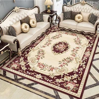 Safe Household Soft Skin-friendly Floor Mats Easy To Take Care of Non-slip Living Room Bedroom Retro European Style Carpet