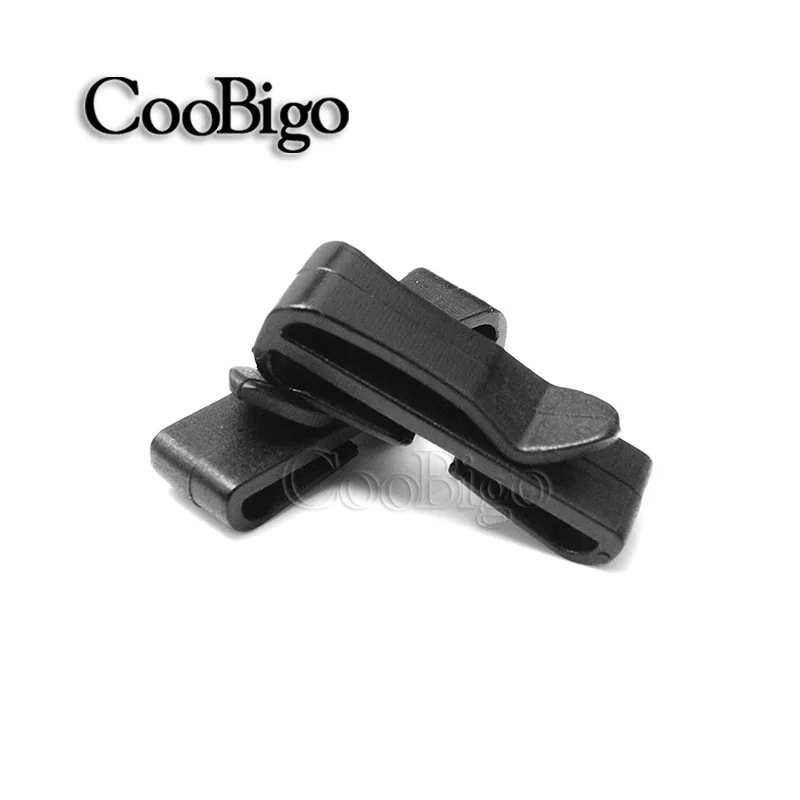 5 шт. ремень петля скольжения Хранитель слайдер пряжки черный Пластик