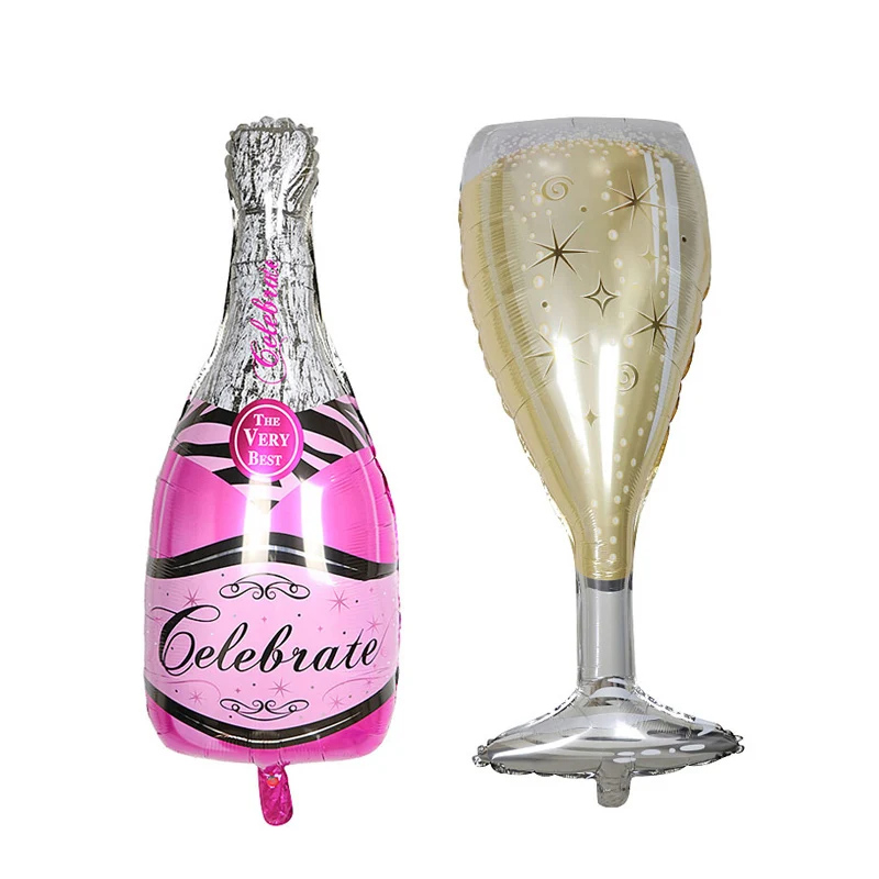 LINVIERLOVE 1 шт. бутылка для вина стеклянный шар из фольги дня рождения надувная