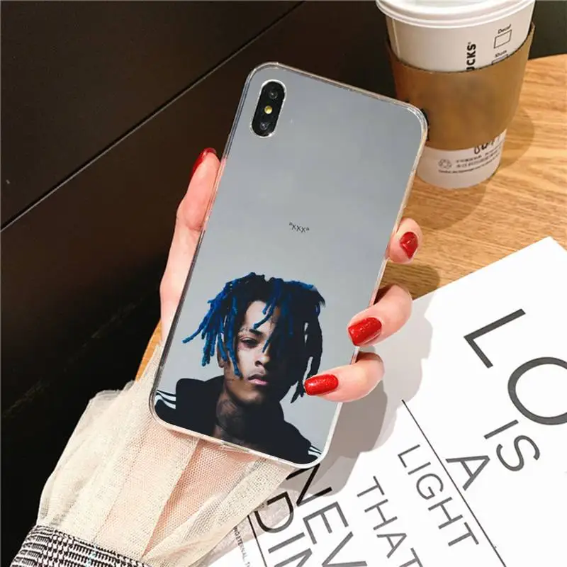 Чехол Rapper XXXTENTACION для телефона Iphone 7 8 Plus X Xs Max Xr 11 12 13 Mini Pro SE2 прозрачный мягкий чехол