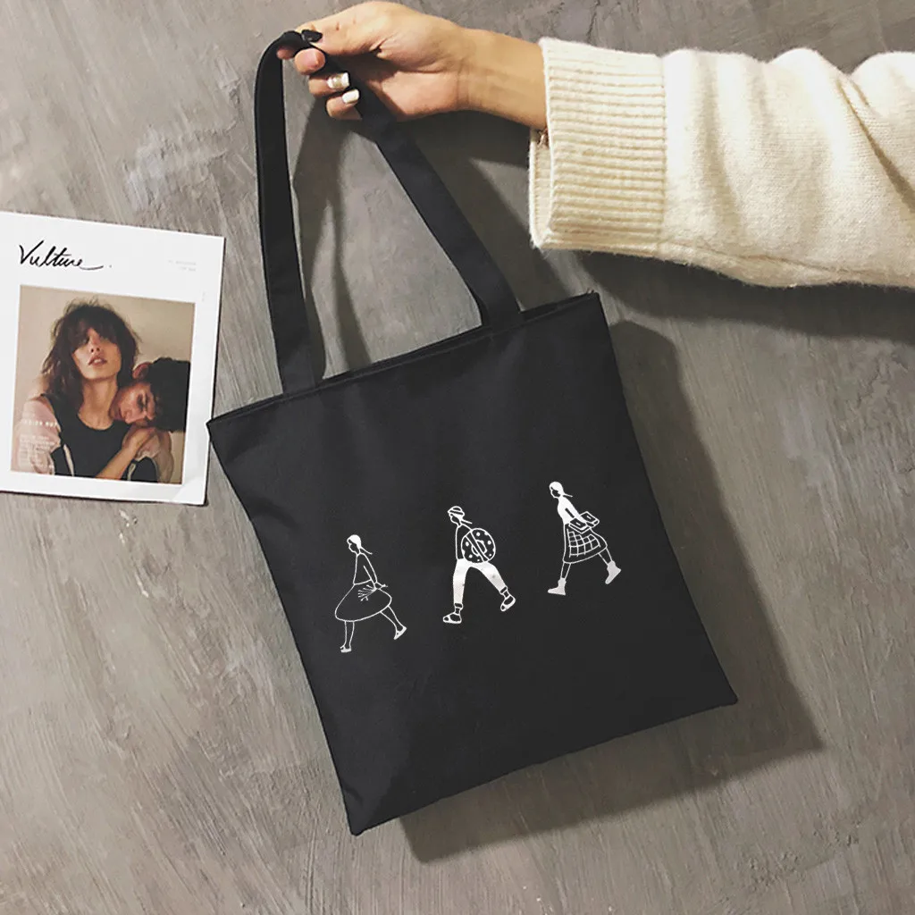 Женская тканевая хозяйственная сумка с узором сумки для путешествий