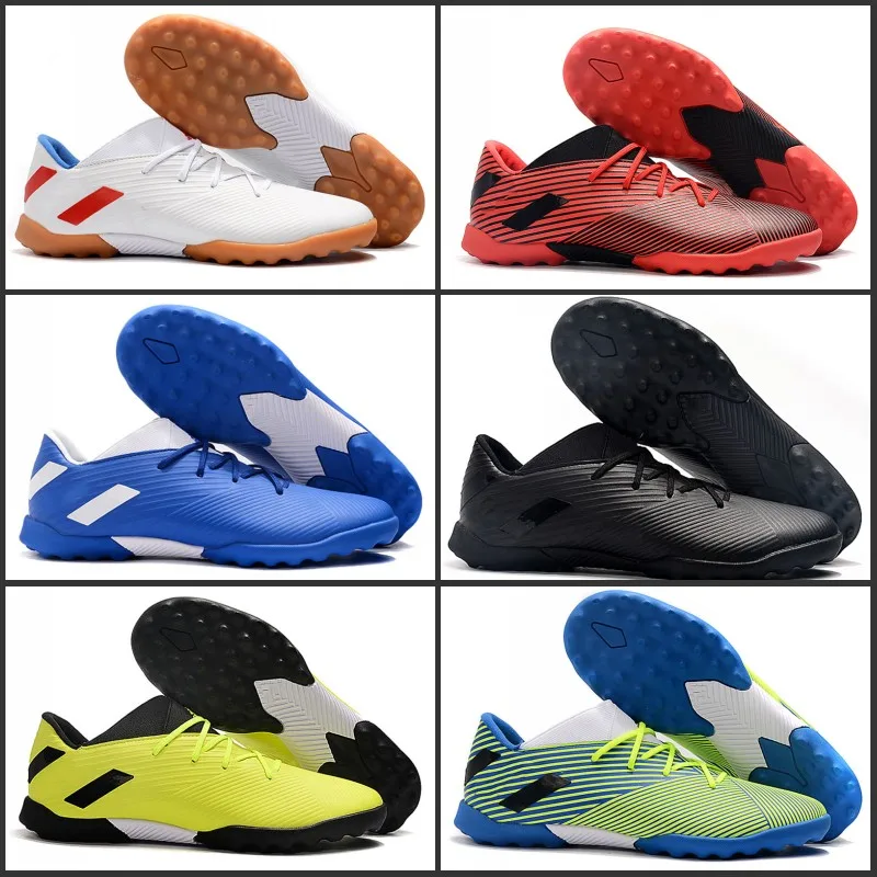 NEMEZIZI 19,3 TF футбольные бутсы мужские шесть вариантов черные белые Зеленые Синие красные желтые дизайнерские футбольные бутсы размер 39-45