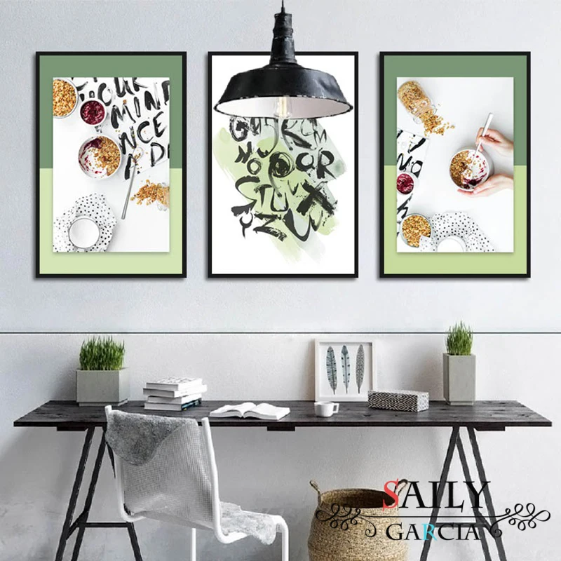 Доброе утро! Скандинавская кухня украшение холст Картина Современный Кофе Торт