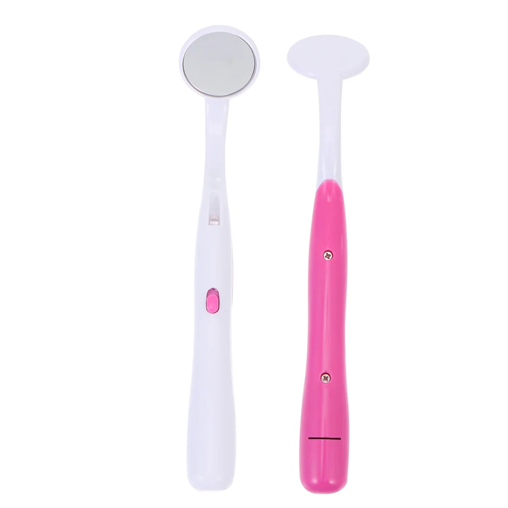 

2 Pcs Mirror For Teeth Oral Care Tool Home Use Tool With LED Light