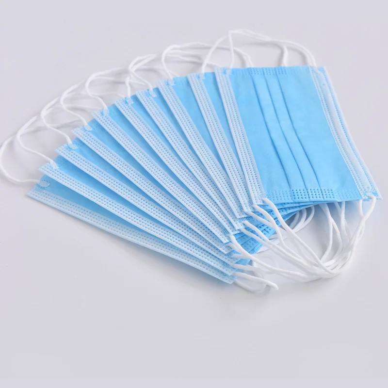 Breathable Disposable Non-Woven Mask Three-layer Filter Unisex Anti-dust Mouth Nose Ear Hanging Safe proof face mouth mask | Аксессуары