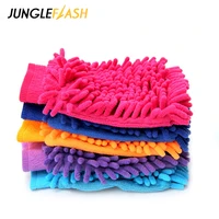 jungleflash microfiber car cleaning car detailing chenille glove mitt ultrafine microfiber household auto care washing cloth