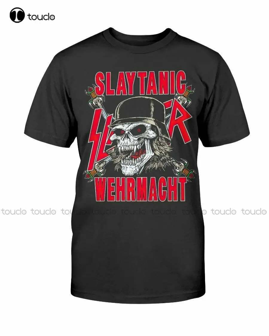 New Rare 1989 Slayer Slaytanic Wehrmacht Tour Shirt World Death Grindcore Death Cotton Tee Shirt S-5Xl