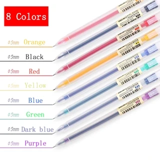 

1 pc Cute color pen Bullet brush pens 8 colors 0.5 mm fine point Smooth writing, watercolor painting stationery school supplies