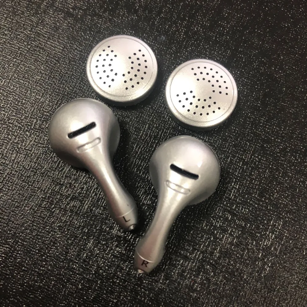 

One Pair DIY Silver Earphone PK Shell Housing suitable for 14.8 - 15mm unit driver with cover case