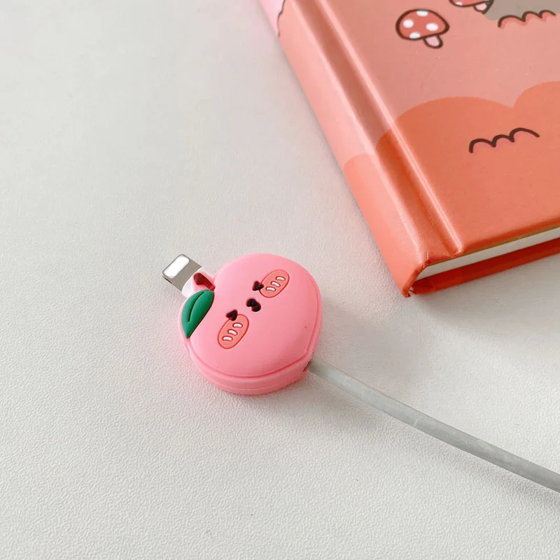 Милый мультяшный протектор кабеля защитный чехол для передачи данных iPhone Xiaomi