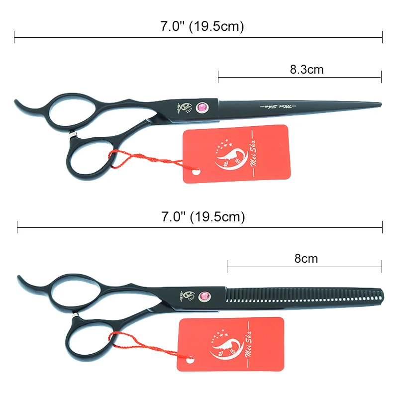 

Meisha 7 inch Professional Left Hand Hairdressing Scissors Barber Scissors Set Hair Cutting Shears Thinning Scissor A0184A