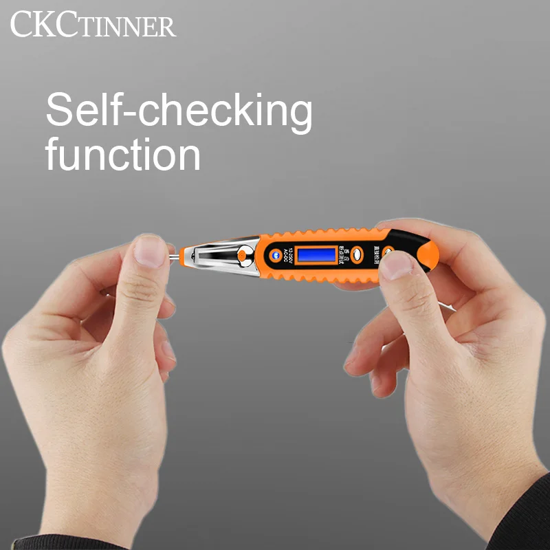 LCD Display Voltage Detector Test Pen for Electrician with MultiDigital AC DC 12-250V Tester Screwdriver image 5