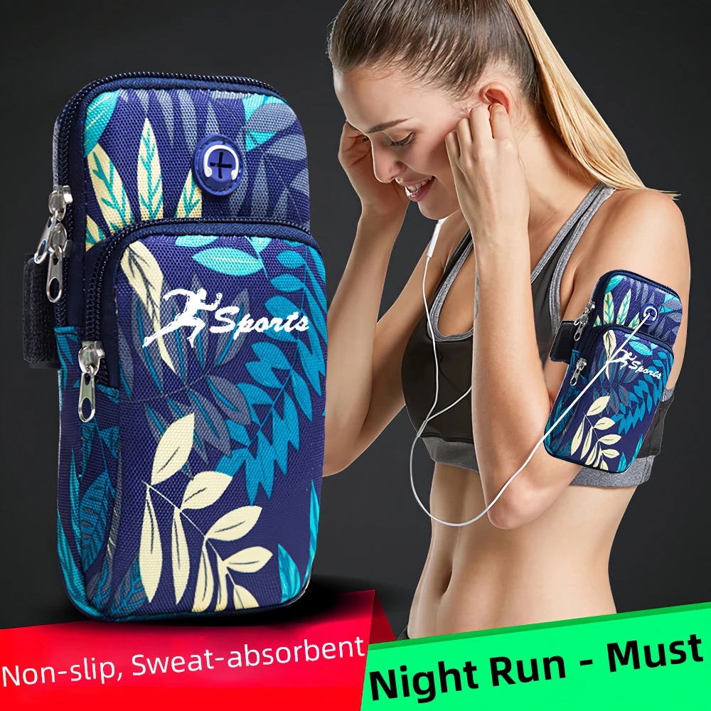 Универсальный Камуфляжный спортивный чехол на руку открытый для бега верховой