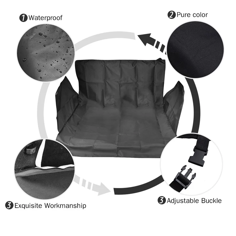 Pets Dog Cat Seat Non-Slip Backing Pet Dog Car Carrier Seat Cover Waterproof Pet Hammock Cushion Protector Pet Back Seat