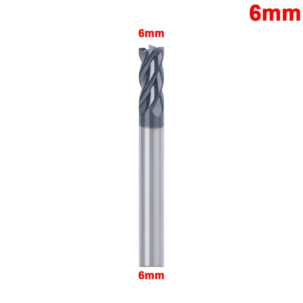

1-6mm CNC Lathe Milling Cutter End Mill Drill Bit 4Flutes Tungsten Steel Endmill 4 Blades End Mill For CNC Drilling Machine