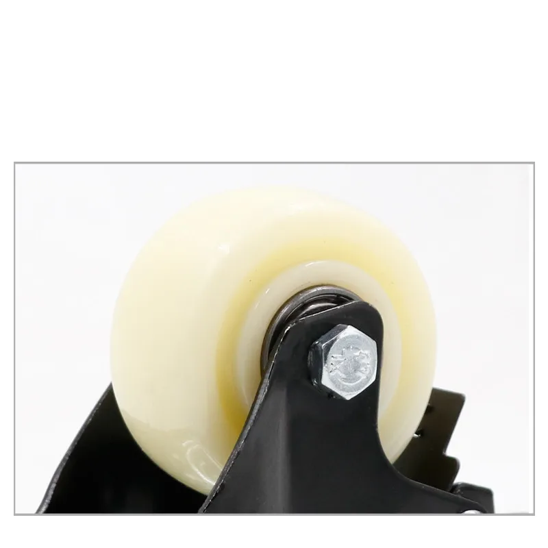 4 шт. 2 дюйма 50 мм грузоподъемность 100 кг черные колеса на колесиках нейлоновые