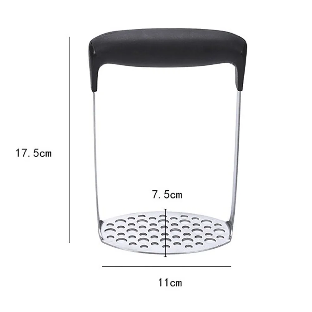 

Crusher Potato Masher Long head hole Multifuction Stainless Steel Manual Masher Manual Ginger Mincing Masher Kitchen Gadgets