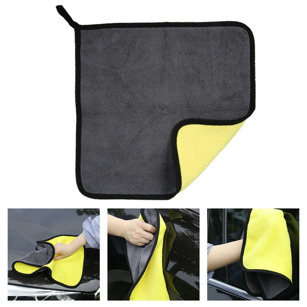 

Microfibre Car Wash Cloth Motorbikes Super Absorbent Yellow Accessories