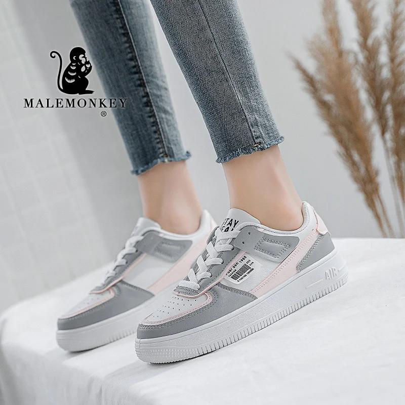

Platform Women Shoes Flats 2021 Autumn Outdoor White Casual Sport Shoes Non-slip Comfortable Women Sneakers Zapatos De Mujer New