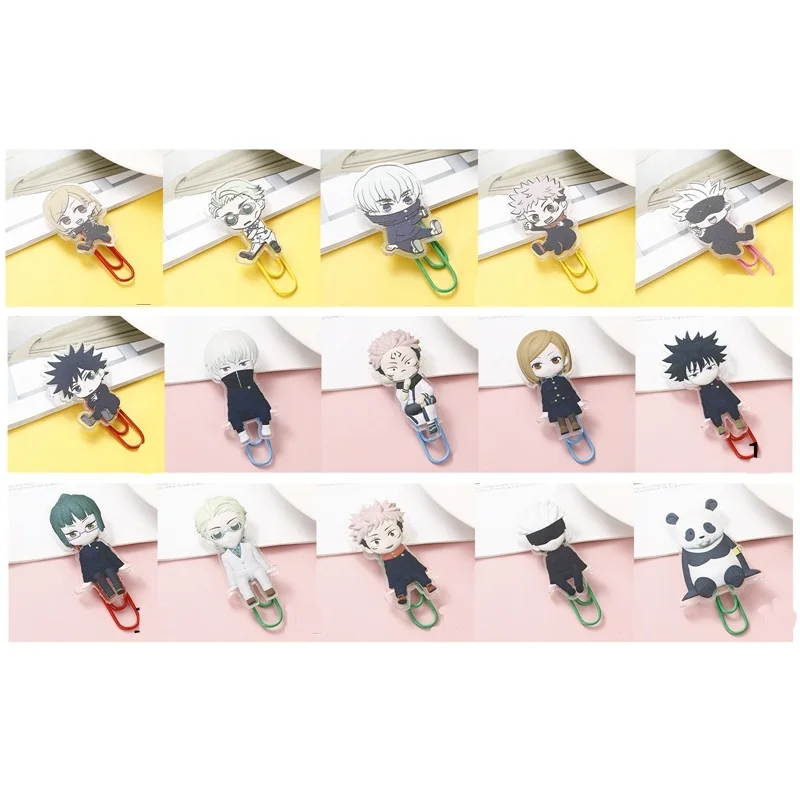 

Anime Jujutsu Kaisen around the paper clip sorting file cartoon metal clip stationery