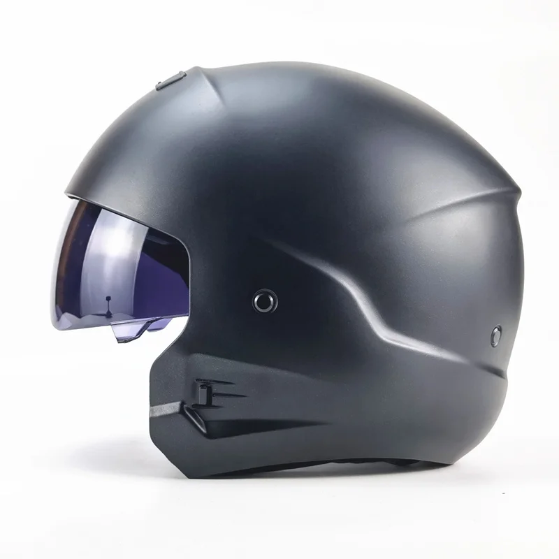 2 Gifts Vintage Safety Modular Motorcycle Helmet Motocross Helmet Retro Full Face Motobike Helmet For Adults  DOT Approved enlarge