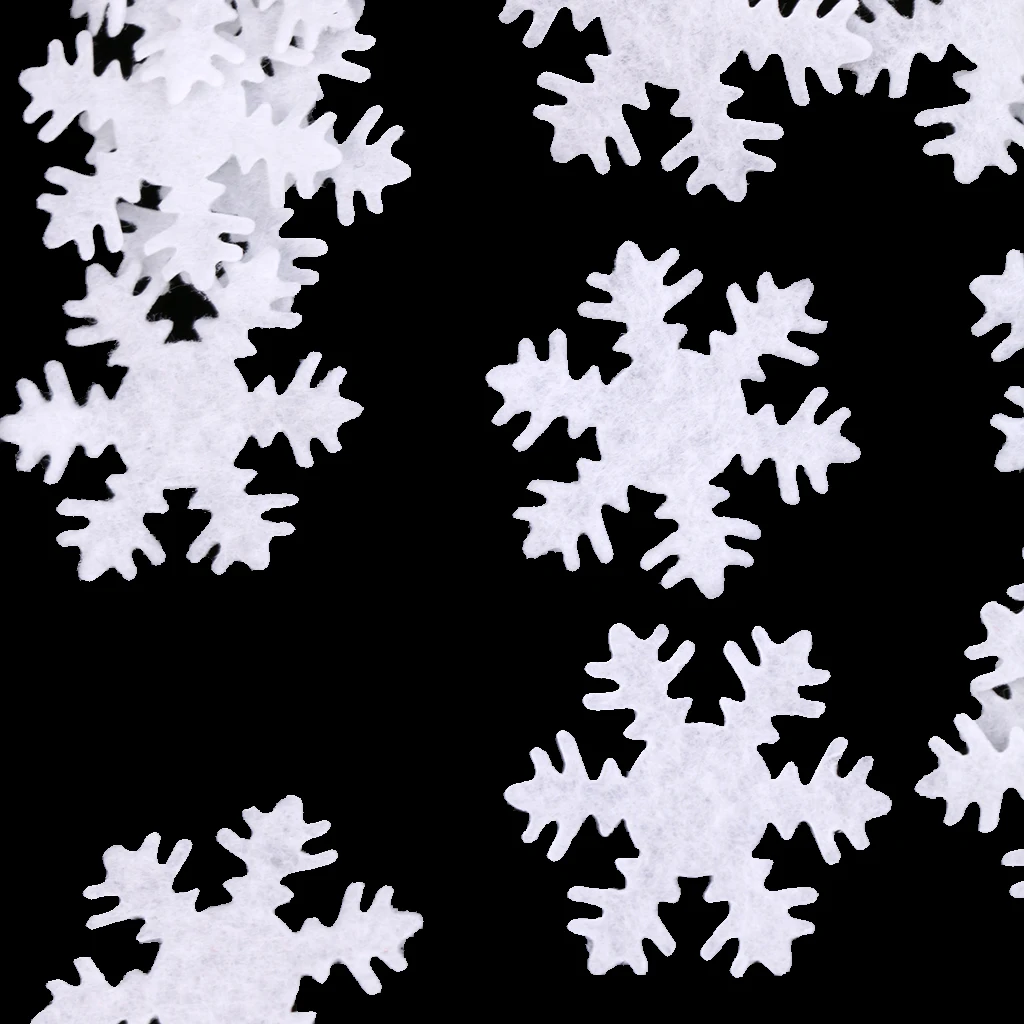 50 шт. белая Снежинка патч ткань аппликация праздничный декор DIY работы для