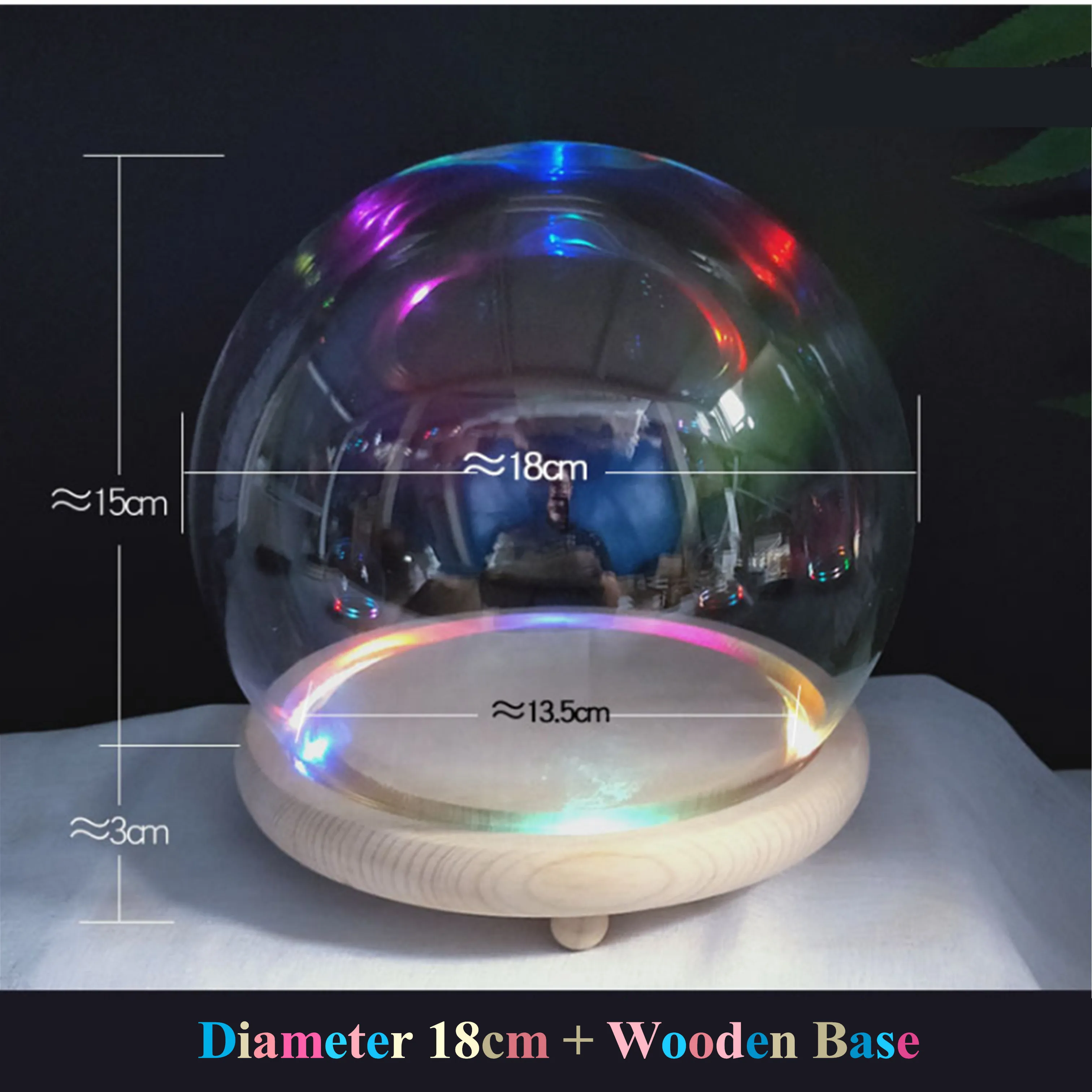 Рекламный пустой снежный шар диаметром 20 см подарок сделай сам стеклянный купол