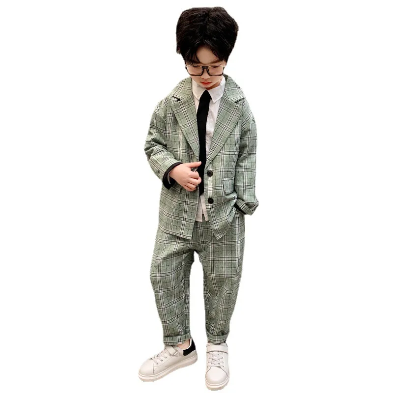 

Children's spring and autumn leisure suits cool boys' children's wear two-piece suit in new fashion
