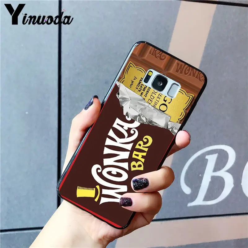 Yinuoda Wonka Bar с золотым билетом Alpen Золотой шоколадный чехол для телефона samsung Galaxy S10 Plus S10E S6 S7 S8 S9 S9Plus S10lite