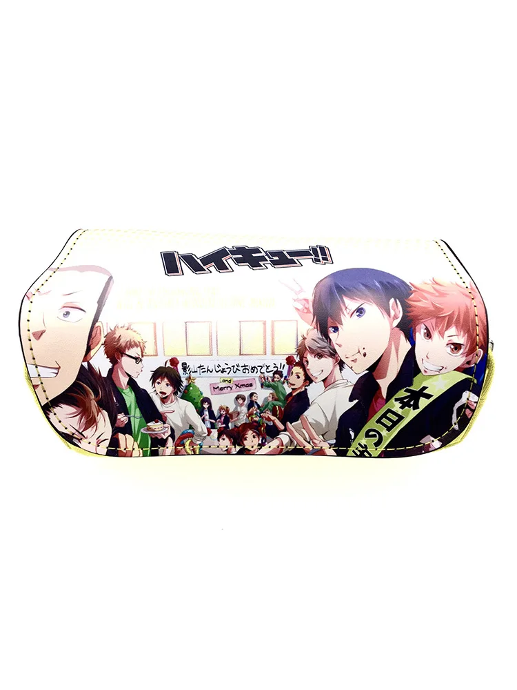 

Anime Haikyuu!! Large Capacity Pencil Bag Zipper Canvas Students Pencil Bag Wallet Storage Bag Stationery School Supplies
