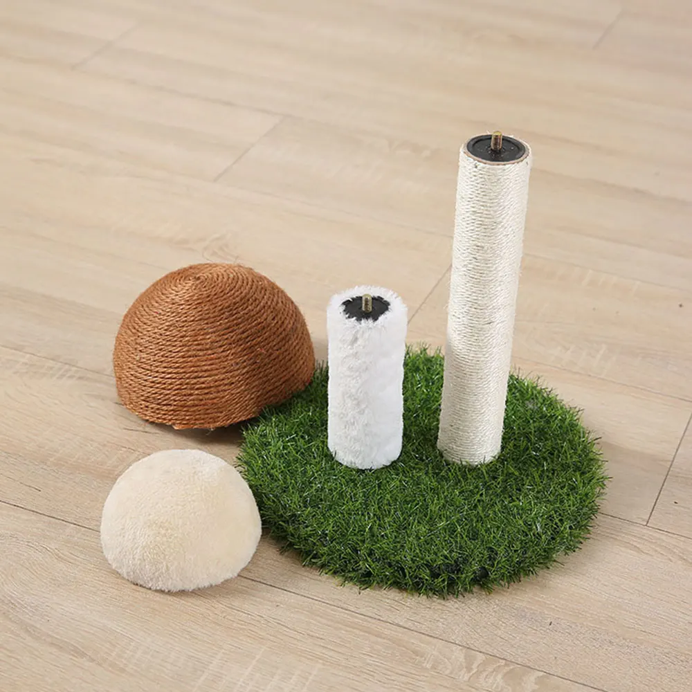 

Cute Kitten Mushrooms Scratch Board Furniture Protect Pet Health Sisal Large Scratcher Mat Claws Care Cat Scratcher Toy Post